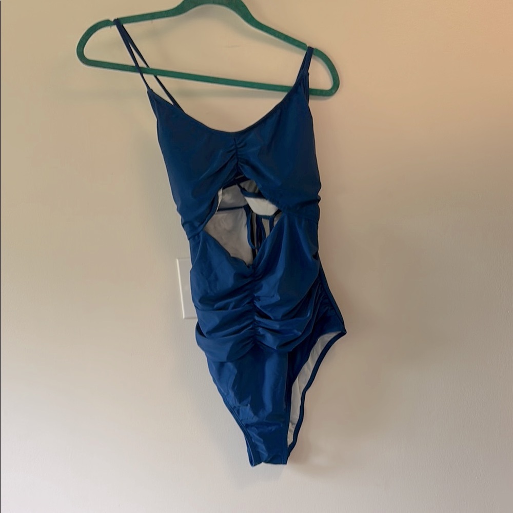 Cupshe Navy Cutout Swimsuit